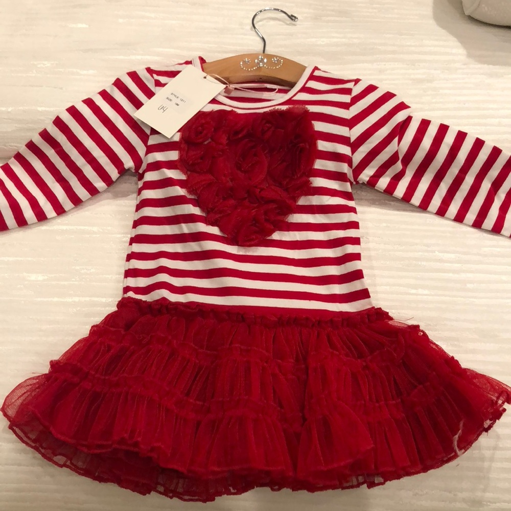 Red Heart Dress- by One Posh Kid